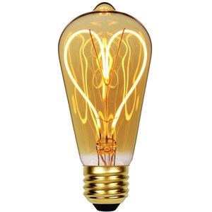 TIANFAN Vintage Edison Led Bulb ST64 Teardrop Bulb 4W Dimmable Heart Filament 110V 220V Decorative Light Bulb