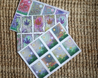 Papier pakowy Sacred Herb, 3 sztuki Konopie, Mniszek Lekarski i Magiczne Grzyby