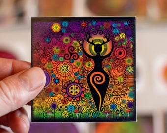 Naklejka półprzezroczysta Bogini