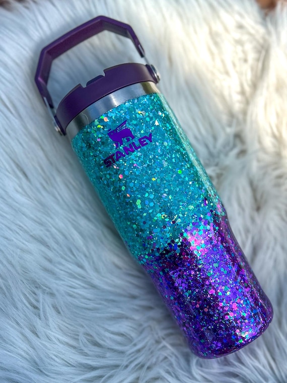 アイドル THE GREAT SEUNGRI GLITTER TUMBLER Purple Teal Glitter 40 Oz Glitter Tumbler With Handle | Stanley - Etsy