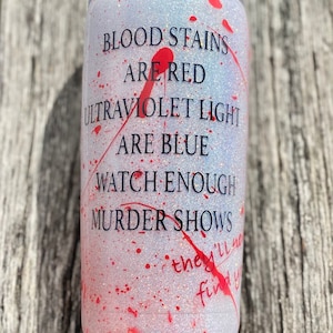 Blood Splatter Glitter Tumbler