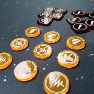 X-wing 2.0 Ship Status Token Set