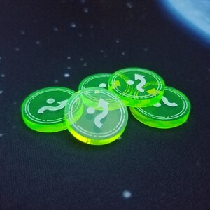 X-wing Acrylic Evade Tokens