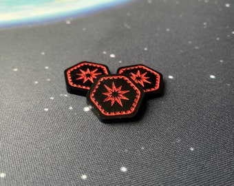 X-wing Acrylic Critical Hit Tokens