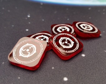X-wing 2.0 Acrylic Ion Tokens