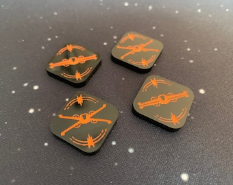 X-wing T-70 Dual Sided S Foil Tokens