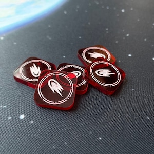 Acrylic Depleted Tokens for Xwing