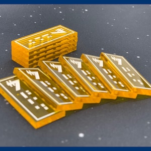 SW Theme Galactic Acrylic Currency/Credits Tokens