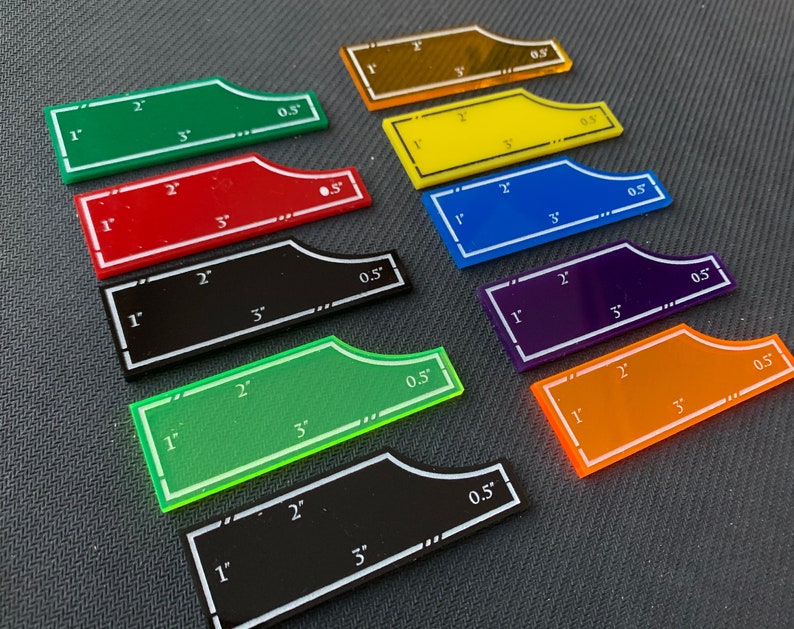 Tabletop Gaming Measurement Movement Gauge Set image 2