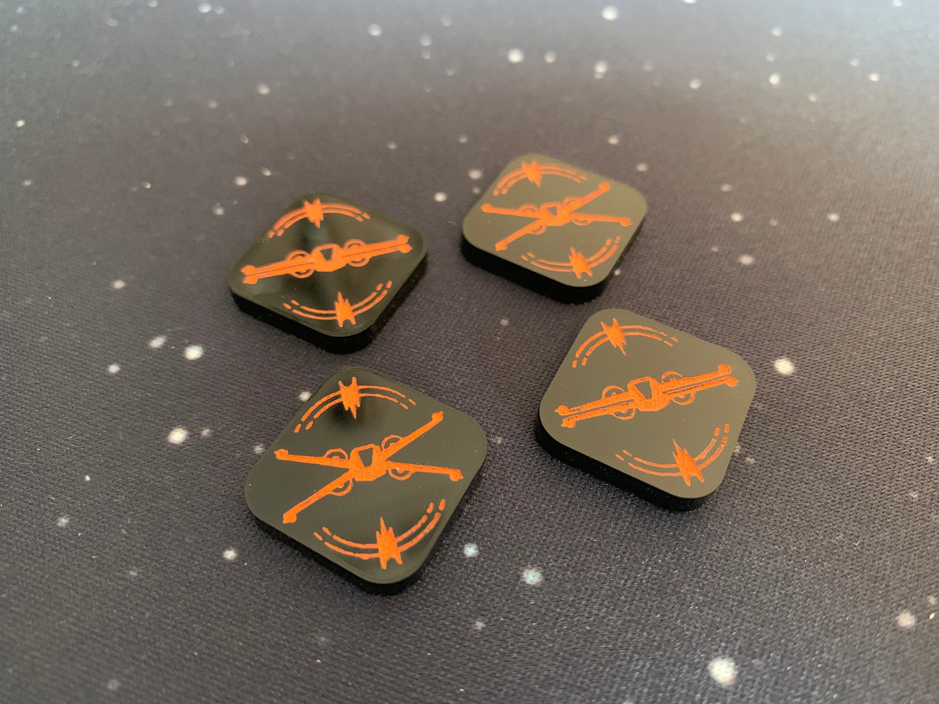 X-wing T-70 Dual Sided S Foil Tokens
