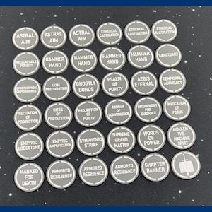 Faction Token Set for Grey Knights WH/40k