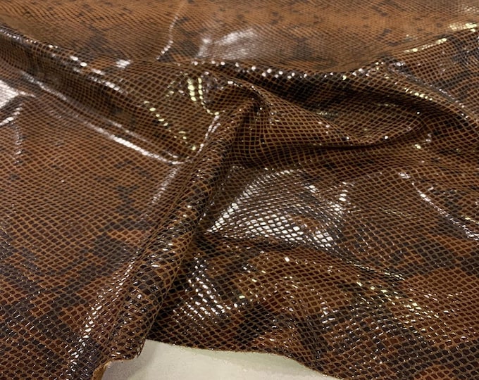 Tabba Snake Print, leather hides, animal prints, Exotic print leather hides for bag making, Leather crafts, DIY leather projects, Calf skin