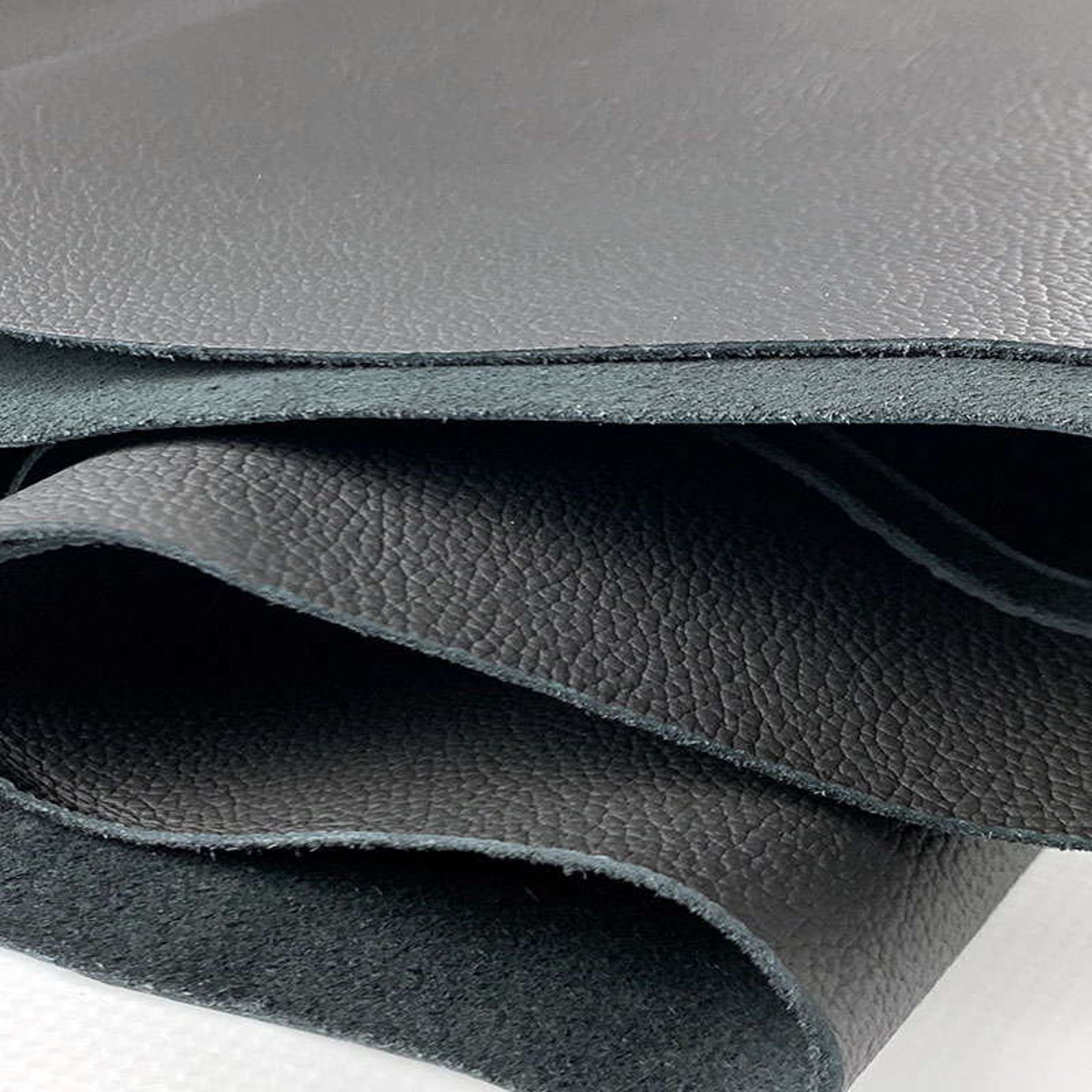 Black Automotive Upholstery Leather Leather for Car Etsy
