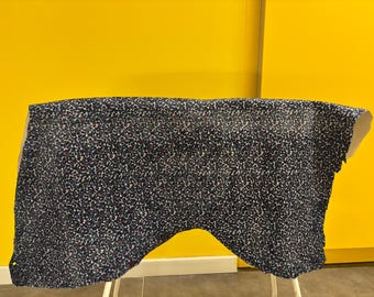 Multicolor Floral Pony Skin Leather, Printed Calf Hair Hide, Italian Hair-On Leather for Bags, Shoes, Upholstery & Crafts