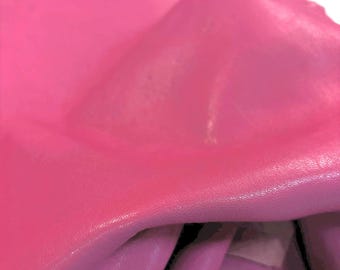 Magenta Pebbled Nappa Leather: Soft Italian Lambskin Hide
