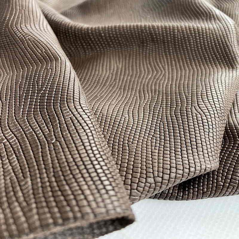 Lizard Printed Leather Remnants: Made in Italy