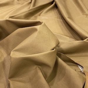 Camel Calf Leather Hide: Thin Italian Upholstery for DIY