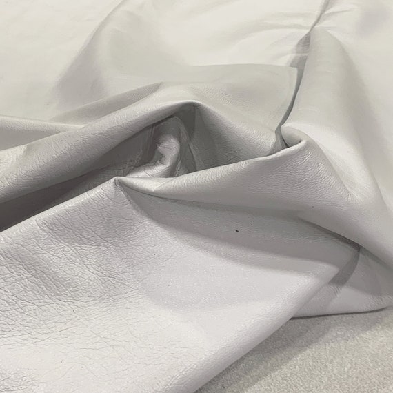 White Lambskin Nappa Leather: Italian DIY Garment Fabric