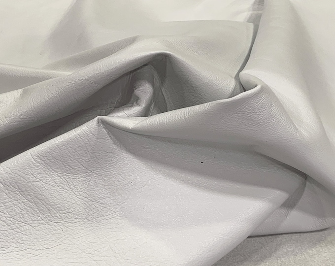 White Nappa Leather for clothing, nappa for garments, nappa for bags, nappa leather for clothes, DIY leather, Italian Leather for Sale
