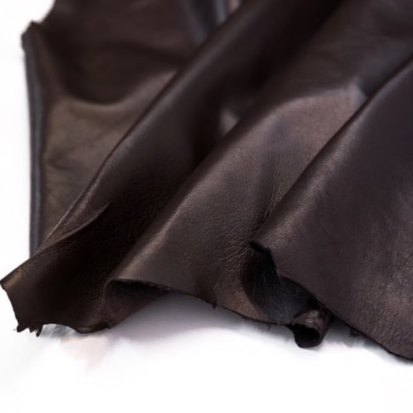 Rich Brown Nappa Leather for Clothing, Handbags and Shoes, Soft Lambskin For Sale, DIY leather hides, Italian Lambskin, Leather Supplier