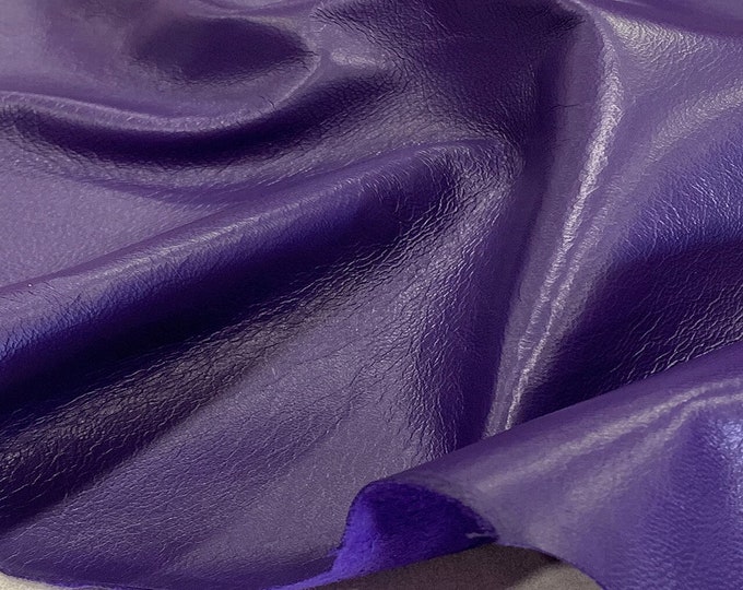 Purple Nappa leather,  Leather Hide for clothes and Garments, Soft Lambskin, Italian Leather, DIY Leather Hide, Smooth Leather for Sale