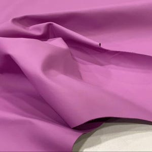 Lilac Smooth Calf Leather Hide: Italian Cowhide for DIY