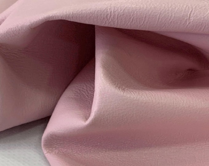 Baby pink Nappa leather, Genuine Italian leather hides, Premium quality leather, Soft leather pieces, Leather supplier, DIY leather hides