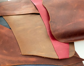 Leather Scraps, Vegetable tanned leather, Waxed Leather, 2Kg Leather off-cuts, Leather by kilo, Scrap leather for sale, Leather Remnants