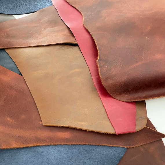 Leather Scraps, Vegetable Tanned Leather, Waxed Leather, 2kg Leather  Off-cuts, Leather by Kilo, Scrap Leather for Sale, Leather Remnants 