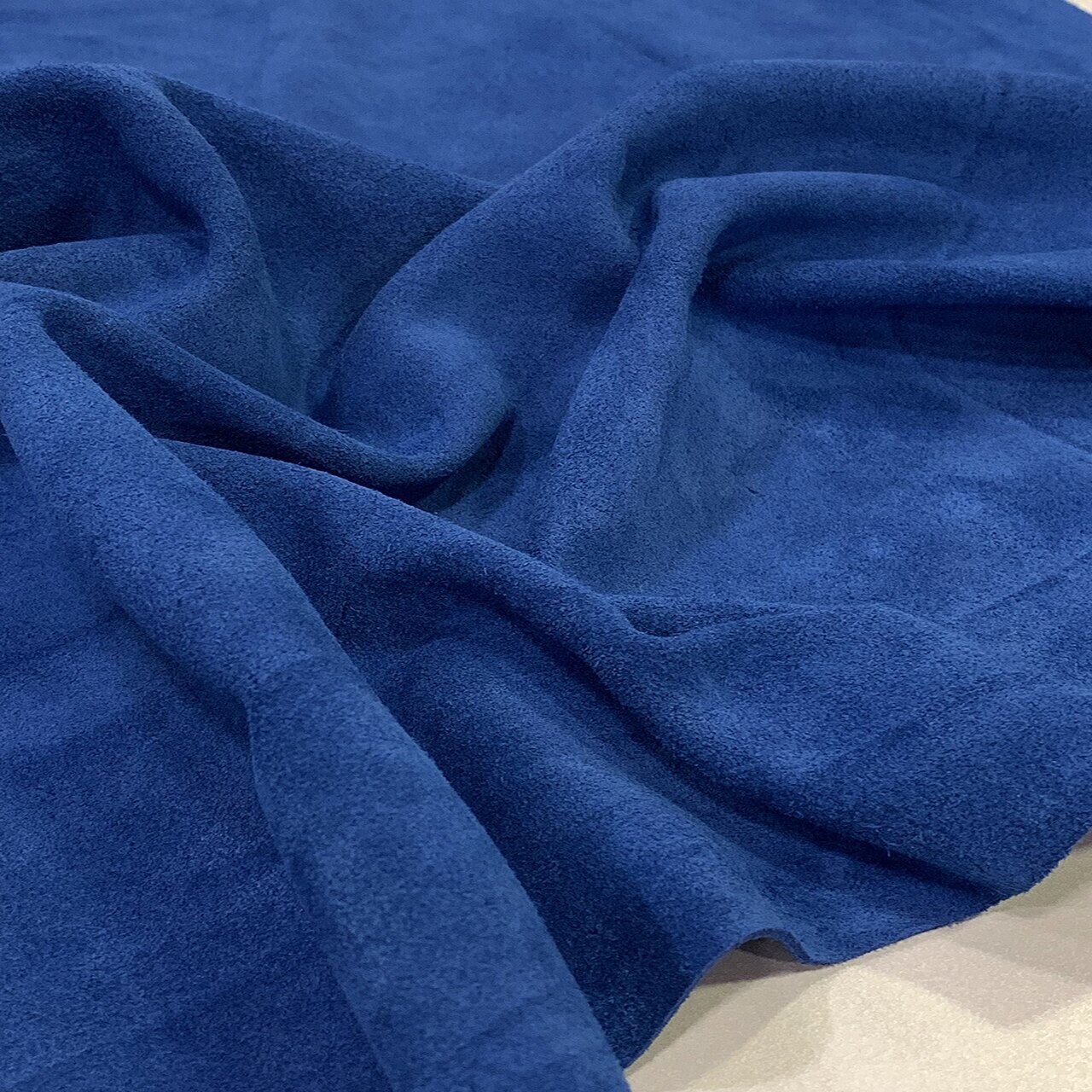 suede leather polish blue