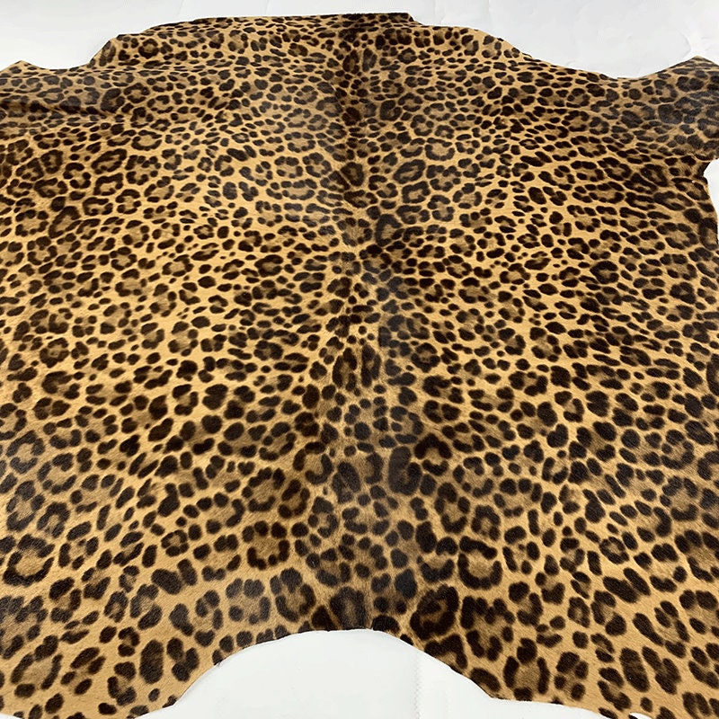 Leopard Print Pony skin, Animal print, Hair on leather, Leather