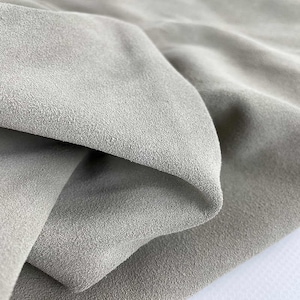 Stone Split Suede Leather, Calf suede, Leather for bags, Leather for shoemaking, Italian leather, Genuine leather hides for DIY projects