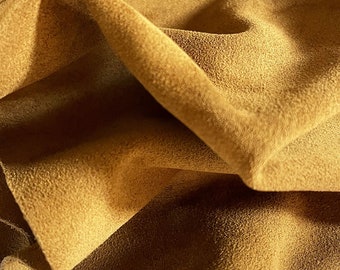 Dark Honey Split Suede Leather, Calf Suede, Italian leather, Leather supplier, Leather for bags, Leather for crafting, Leather for boots
