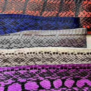 Genuine Snakeskins, Leather hides, Leather for clothing, DIY leather supplier, Snakeprints, Italian Leather