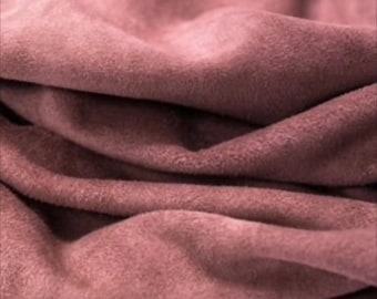 Salmon Pink Split Suede Leather: Italian Calf Skin, 1.2mm