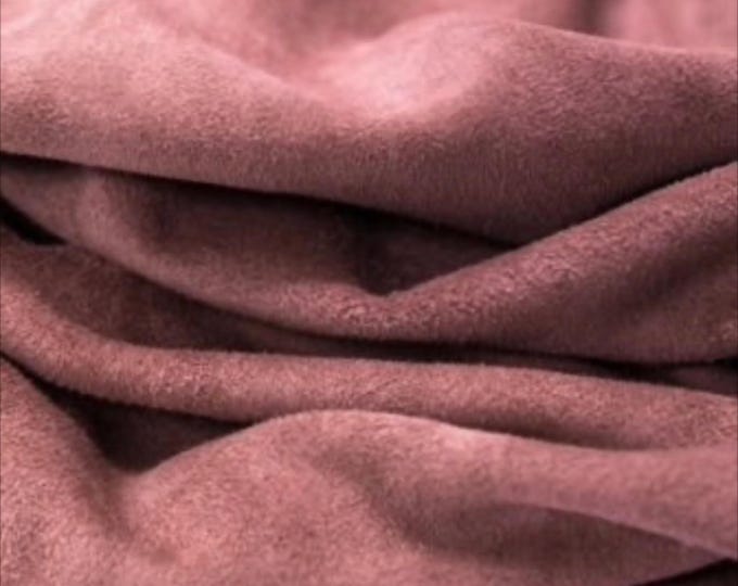 Split Suede Leather, Salmon Pink Soft Suede leather, Soft Italian Suede leather for shoes and bags, Pink Calf Skin, Cowhide leather