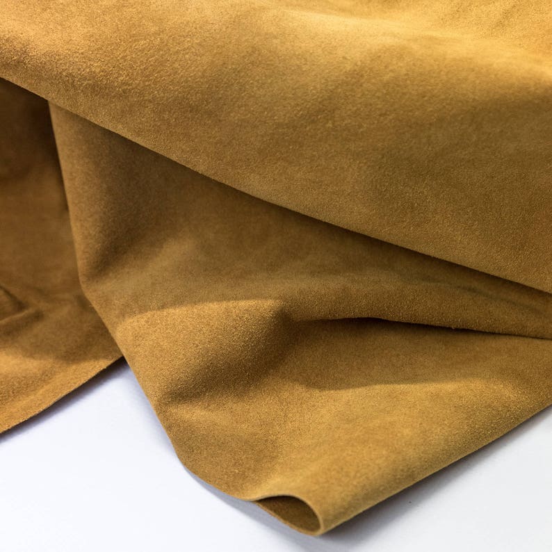 Golden Honey Split Suede split cow leather Cow hide suede leather soft leather for bags and shoes Calf skin suede