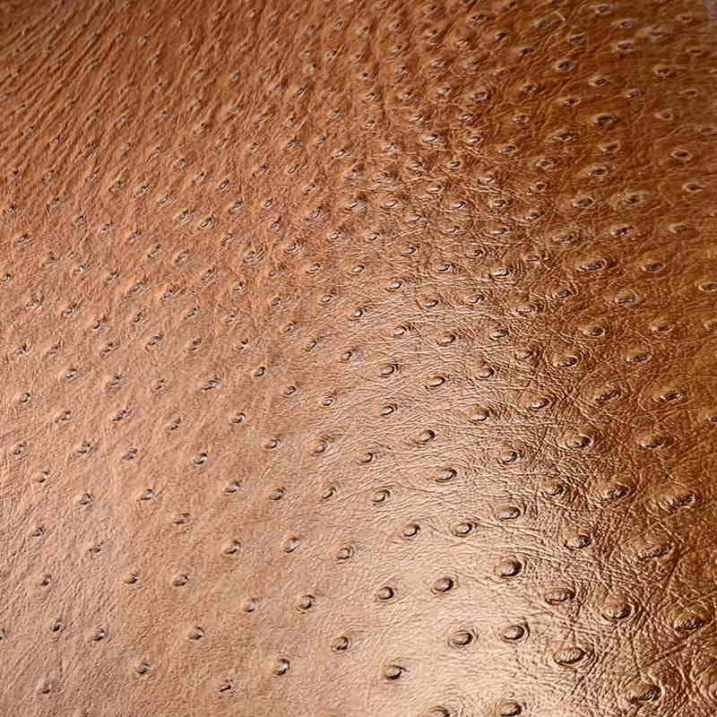 Ostrich Leather Prints, Embossed Leather hides with ostrich stamp