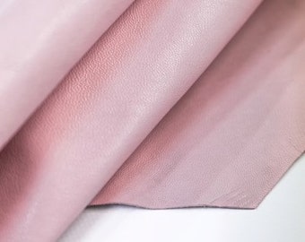 Pastel Pink Pebbled Nappa Leather, Leather for Clothing, Soft leather, Pebbled nappa leather, Pink leather, Italian leather, Genuine leather
