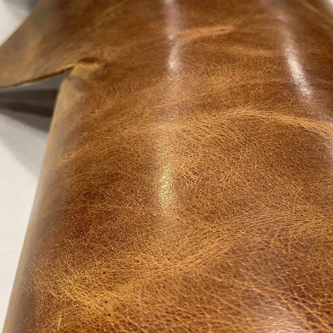 Antiqued Distressed Cowhide leather Tabba Waxed leather Etsy