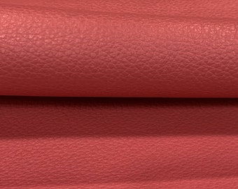 Dark Pink  Halfhide Embossed Leather, Italian cowhide,  Luxury leather, Grain Leather, Upholstery Leather Hides, Automotive Upholstery
