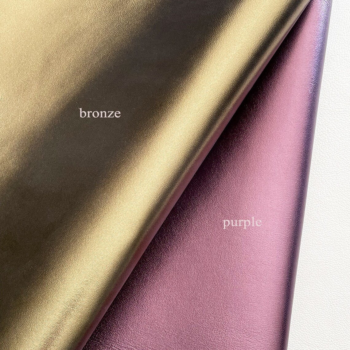 Bronze Metallic Leather Metallic Effect Leather Hides Etsy