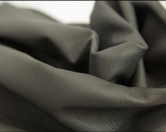 Dark Gray Embossed Upholstery leather, Dollaro Leather skins for furniture coverings, Upholstery leather for couches, DIY leather supplier