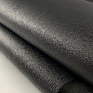 Black Lambskin Leather Hide: Italian Nappa Leather, Soft & Supple