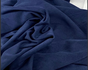 Dark Blue Split Suede Leather, Calf skin, Genuine Italian leather for bags, shoes, upholstery, Hnadmade leather good, Leather supplier