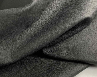 Black Automotive Upholstery Leather, Leather for car interiors, Leather seats, Car and furniture restorations, Genuine Italian Leather