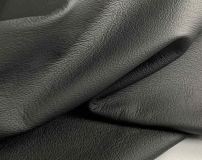 Black Automotive Upholstery Leather, Leather for car interiors, Leather seats, Car and furniture restorations, Genuine Italian Leather