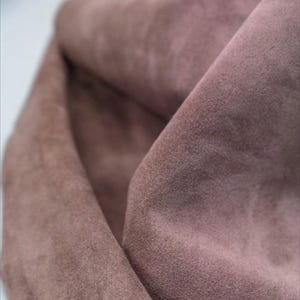 Dusty Mauve Spaltleder: Italienisches Kalbsleder, 1,2 mm