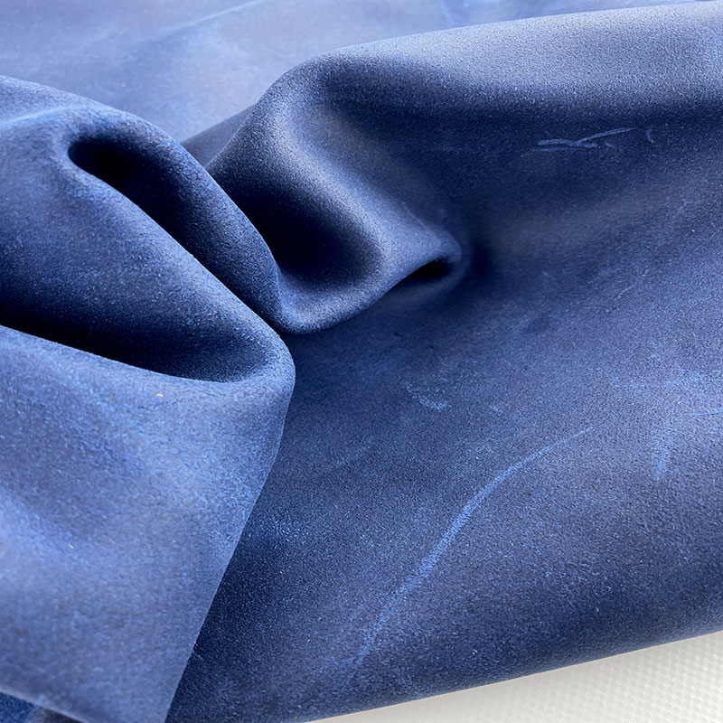 suede leather polish blue