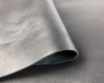 Black Smooth Cow Leather, Genuine Italian leather, Full grain Leather, Leather for bags, Leather for shoemaking, DIY leather supplier